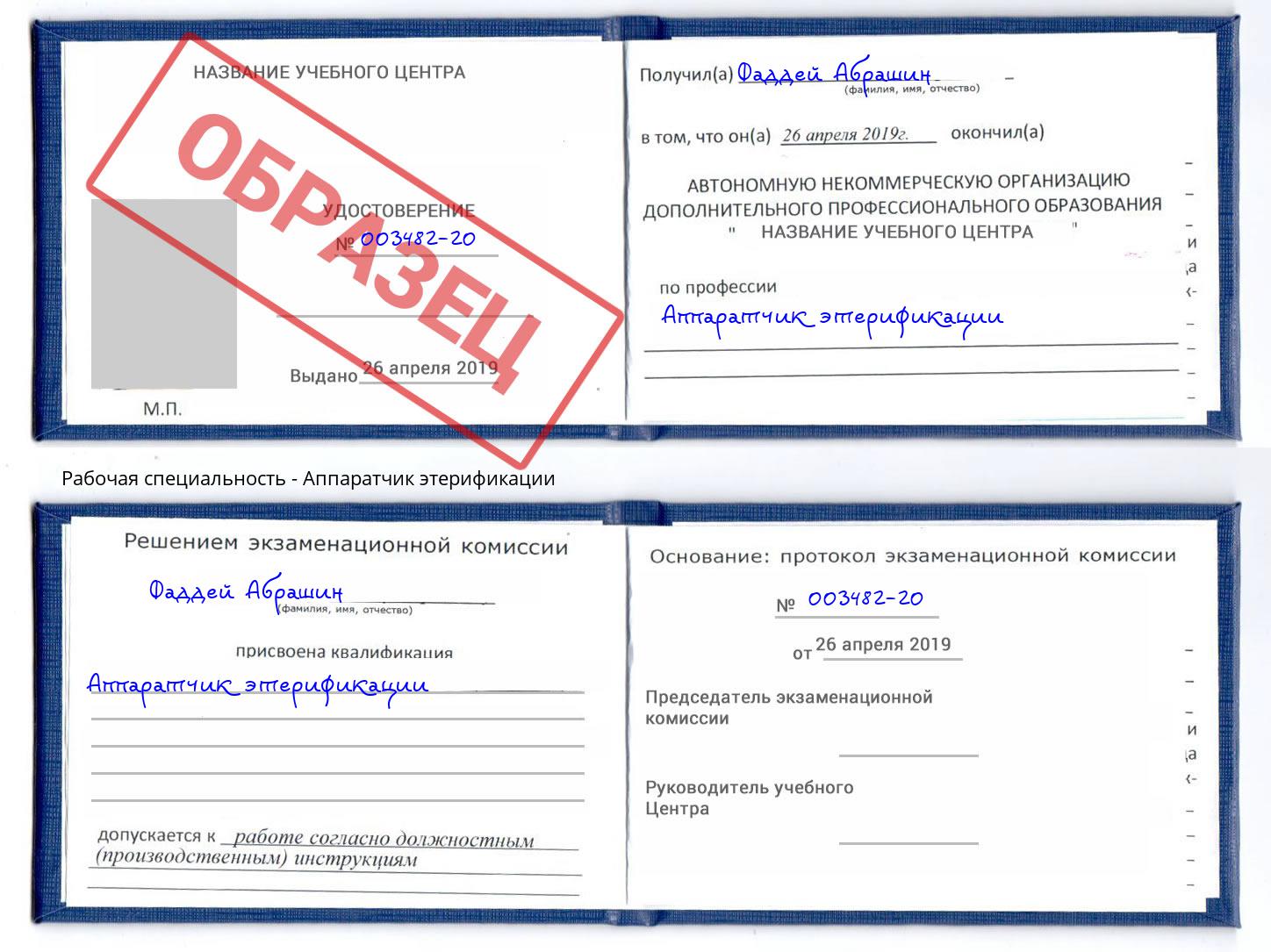 Аппаратчик этерификации Сарапул